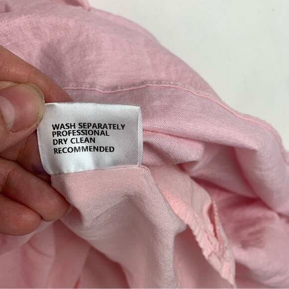 Lost in Lunar women's XL Pink V-Neck Puff Sleeve Mini Sundress aje ruffle - Picture 12 of 12